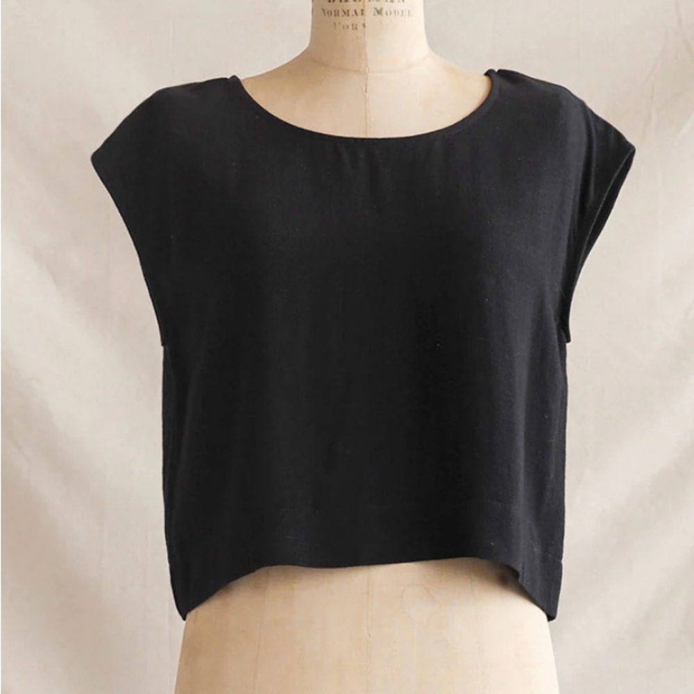 Adored Vintage Riley Linen Top